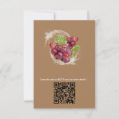 Mond-water tropische vruchten RSVP kaartje (Achterkant)