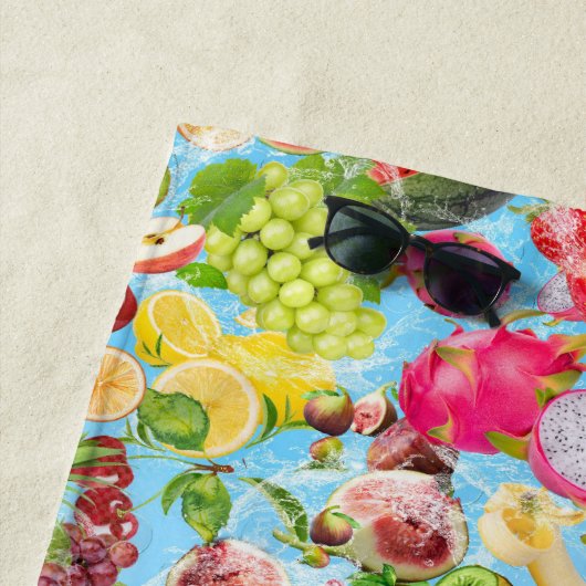 Mond-water tropische vruchten strandlaken (In situ)