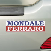 Mondale Bumpersticker 1984 (Op auto)