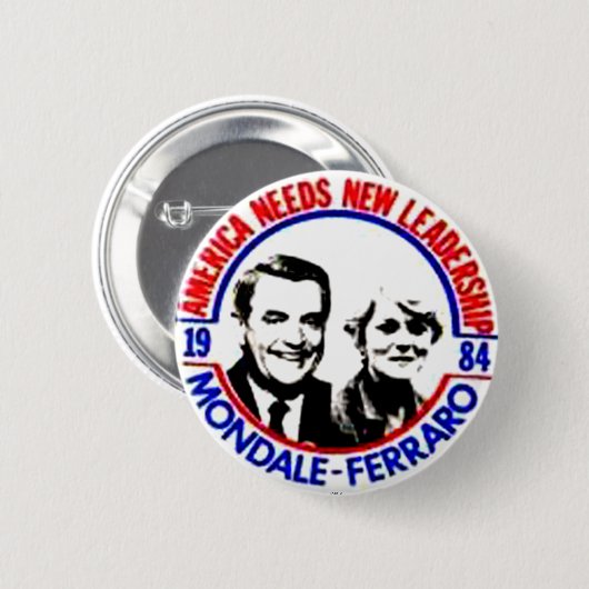 Mondale-Ferraro - Button (Voorkant /achterkant)