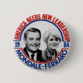 Mondale-Ferraro-jubelaat - Button (Voorkant)