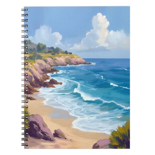 Monday in Malibu | Beach Cliffs CA Travel  Notitieboek (Voorkant)