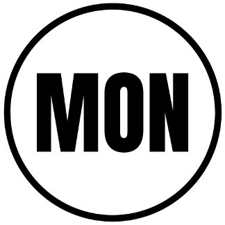 Monday Ronde Sticker