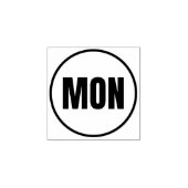 Monday Rubberstempel (Afrduk)