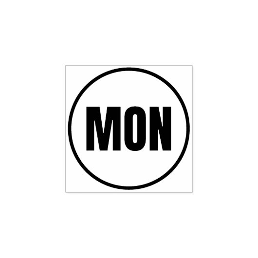 Monday Rubberstempel (Afrduk)