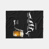 Monday Tuesday Thursday Friday Saturday Sunday Bee Fleece Deken (Voorkant (Horizontaal))