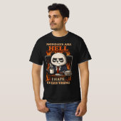 mondays are hell grumpy Panda Office Work T-shirt (Voorkant volledig)