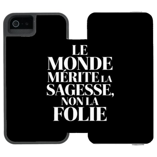 Monde sans stabilité incipio iPhone portemonnee hoesje (Agenda Open)