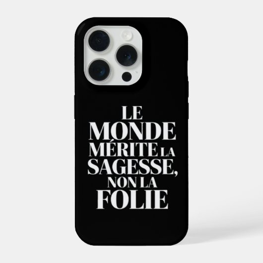 Monde sans stabilité iPhone hoesje (Achterkant)