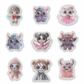 Mondeling clay kleurful sticker (Voorkant)