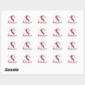 MONDELINGE KANKER Ik steun mijn vader Ronde Sticker (Vel)