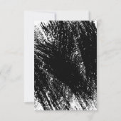 Mondern Black and White Graduation  Bedankkaart (Achterkant)