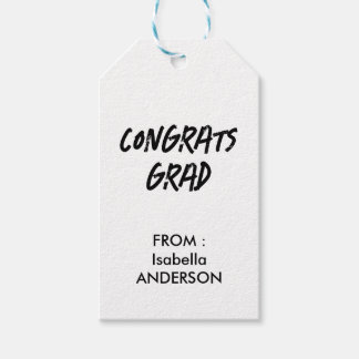 Mondern Black and White Graduation  Cadeaulabel