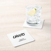 Mondern Black and White Graduation  Kartonnen Onderzetters (Insitu)