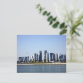 Mondern Cityscape -Doha in 2012 Briefkaart (Staand voorkant)