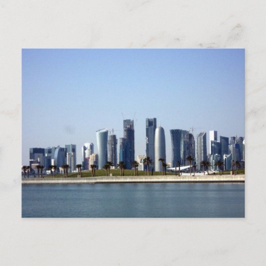 Mondern Cityscape -Doha in 2012 Briefkaart (Voorkant)