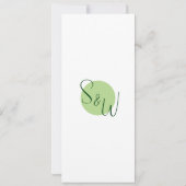 Mondern Tropical Menu - Platte Kaart (Achterkant)