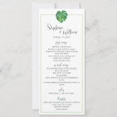 Mondern Tropical Menu - Platte Kaart (Voorkant)