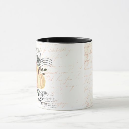 Mondern  Waterverf pompoenen Mok (Midden)