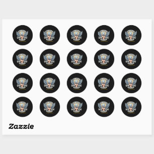 Mondgezondheidsadvocaat mondhygiënist ronde sticker