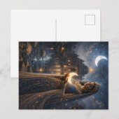 Mondgöttin mit leuchtender Sichel Briefkaart (Voorkant / Achterkant)