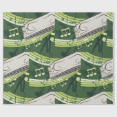 Mondharmonica Blues en Folk Muziek Cadeaupapier (Vlak)