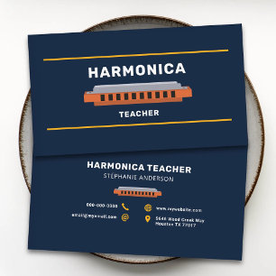 Mondharmonica Docent Visitekaartje