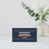 Mondharmonica Docent Visitekaartje (Staand voorkant)
