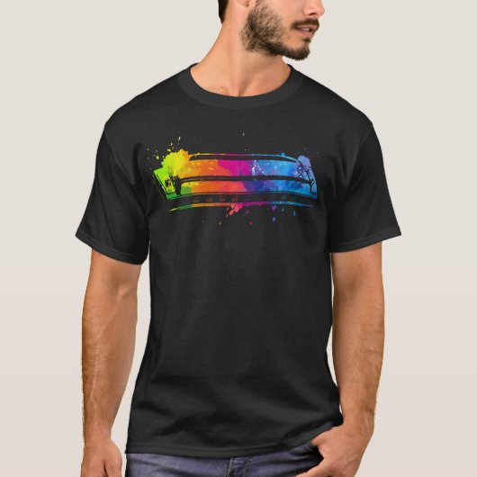 Mondharmonica Kunst voor Orkest Mondharmonica T-shirt (Voorkant)