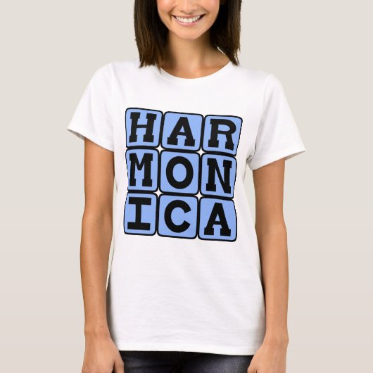 Mondharmonica, Muziekinstrument T-shirt (Voorkant)