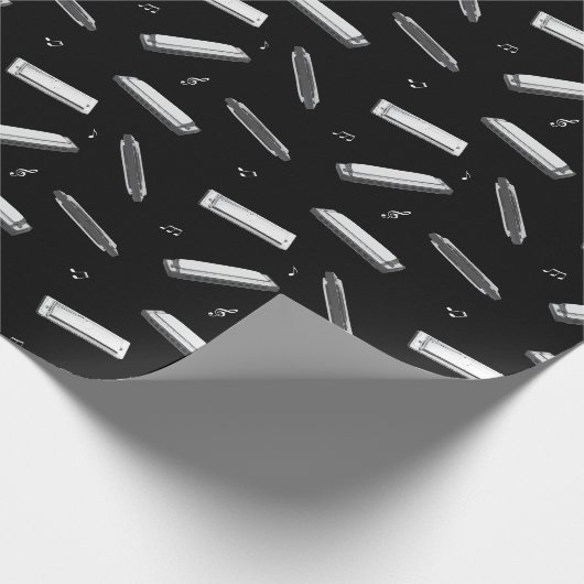 Mondharmonica Speler Cadeaupapier (Hoek)