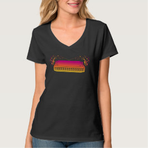 Mondharmonica Speler Instrument Mondharmonica Mond T-shirt