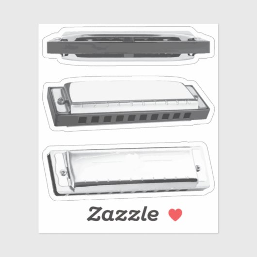 Mondharmonica Sticker Set (Vel)