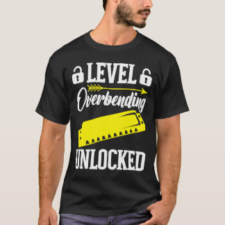 Mondharmonicaspeler Niveau Ontgrendeld T-shirt
