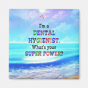 Mondhygiënist, Kleurrijk ontwerp Magneet