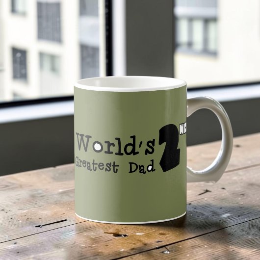 Mondiaal 2e Grootste Vader Vaderdag Mok