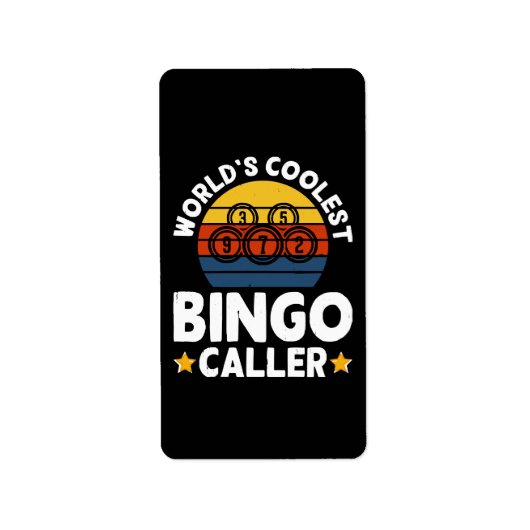 Mondiaal Beste Bingo Oproeper Etiket (Voorkant)