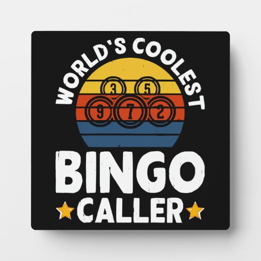 Mondiaal Beste Bingo Oproeper Fotoplaat (Voorkant)
