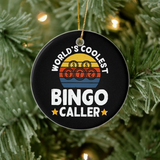 Mondiaal Beste Bingo Oproeper Keramisch Ornament (Boom)