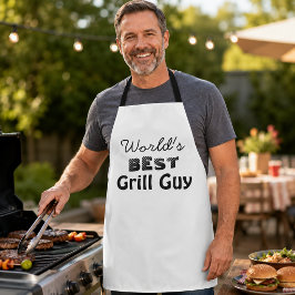 Mondiaal Beste Grill Guy Citaat Heren Lange Schort