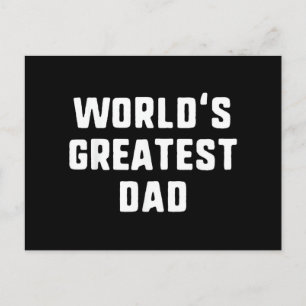 Mondiaal Beste Papa Grappige Familie Briefkaart