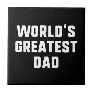 Mondiaal Beste Papa Grappige Familie Tegeltje