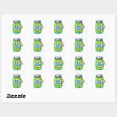 Mondiaal Beste Vader Grappige Scheet Pot Vierkante Sticker (Vel)