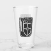 Mondiaal dapperste papa glas (Achterkant)