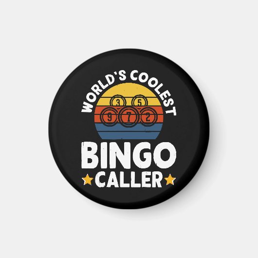 Mondiaal Koelste Bingo Caller Magneet (Voorkant)
