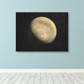 Mondiaal uitzicht van Mars Canvas Afdruk (Insitu (Houten vloer))