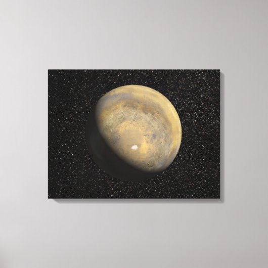 Mondiaal uitzicht van Mars Canvas Afdruk (Voorkant)