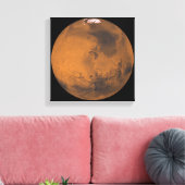 Mondiaal Uitzicht van Mars Canvas Afdruk (Insitu (Woonkamer))