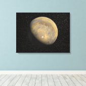 Mondiaal uitzicht van Mars Canvas Afdruk (Insitu (Houten vloer))