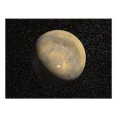 Mondiaal uitzicht van Mars Foto Afdruk (Voorkant)